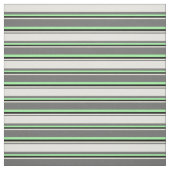 薄灰色、淡黄色、黒および緑のパターン ファブリック (見本)