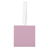 薄無地の紫、無紫 キューブオーナメント (正面)