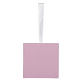 薄無地の紫、無紫 キューブオーナメント (右)