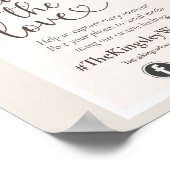 薄秋素朴望峰結婚のハッシュタグ写真 ポスター (角)