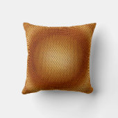 薄素晴らし色と暗い金ゴールド色の色調メタル クッション (裏面)