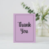 薄紫ありがとう ポストカード (スタンド正面)