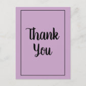 薄紫ありがとう ポストカード (正面)