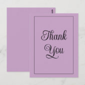 薄紫ありがとう ポストカード (正面/裏面)