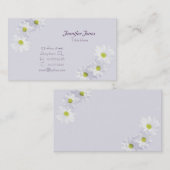 薄紫およびデイジーの花の名刺 名刺 (正面/裏面)