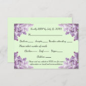 薄紫およびLight Sage RSVPカード (正面/裏面)