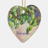 薄紫が咲く セラミックオーナメント (左)