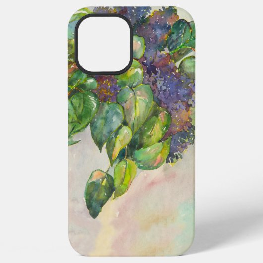 薄紫が咲く iPhoneケース (裏面)