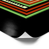 薄紫とイエロースウィートヴィンテージキャンパートレーラー ポスター (コーナー)