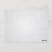 薄紫とクリーム素朴花Thank You Post Card ポストカード (裏面)