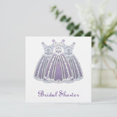 薄紫とピンクブライダルシャワーの招待 招待状 (スタンド正面)