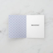 薄紫とホワイトクローバーありがとう サンキューカード (内部)