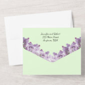 薄紫とライトセージ オールインワン招待状 (裏面)