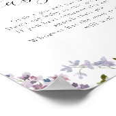 薄紫とラベンダーがベビーゲームのサインを言わない ポスター (角)