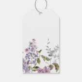 薄紫とラベンダーサンキューブライダルシャワー ギフトタグ (裏面)