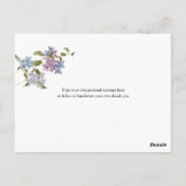 薄紫とラベンダーサンキュー ポストカード (裏面)