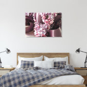 薄紫とリボンカール キャンバスプリント (インサイチュ (寝室))