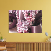 薄紫とリボンカール キャンバスプリント (インサイチュ (リビング))