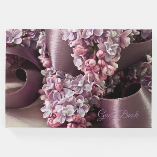 薄紫とリボンカール ゲストブック (正面)