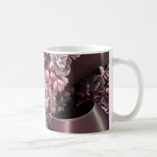 薄紫とリボン巻きコーヒーマグ コーヒーマグカップ (右)