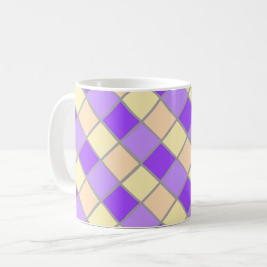 薄紫と桃 コーヒーマグカップ (正面左)