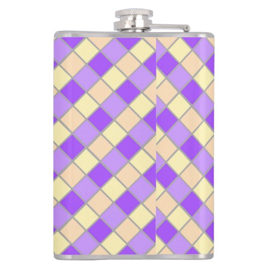 薄紫と桃 フラスク (裏面)