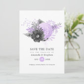 薄紫と炭のフローラ結婚の セーブザデート (スタンド正面)