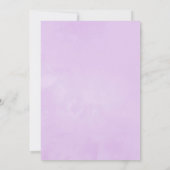 薄紫と炭のフローラ結婚の セーブザデート (裏面)