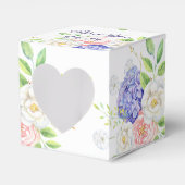 薄紫と牡丹の洗練された結婚式の引き出物ボックス フェイバーボックス (正面サイド)