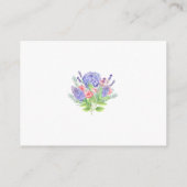 薄紫と牡丹の洗練さ結婚れた エンクロージャーカード (裏面)