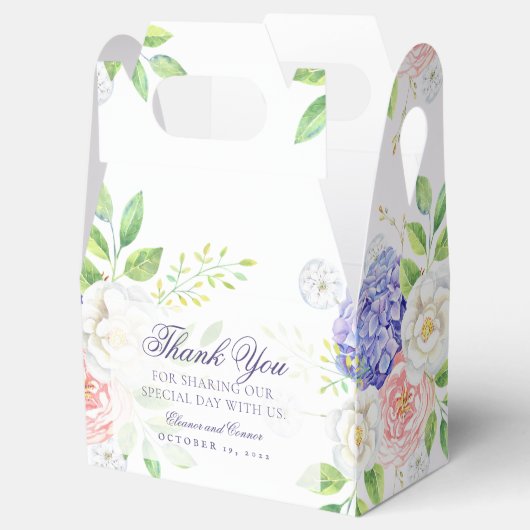 薄紫と牡丹の洗練さ結婚れた フェイバーボックス (オープン)