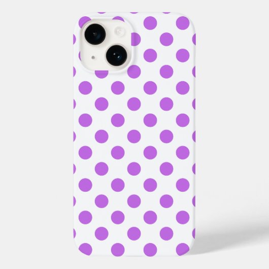薄紫と白水玉模様 Case-Mate iPhoneケース (裏面)