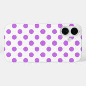 薄紫と白水玉模様 Case-Mate iPhoneケース (裏面 (横))