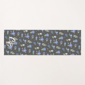 薄紫と紫の灰色の手ヨガ絵を描マット ヨガマット (正面(横))