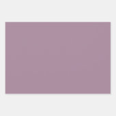 薄紫と紫の花のデザインオンブルー ラッピングペーパーシート (正面3)