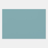 薄紫と紫の花のデザインオンブルー ラッピングペーパーシート (正面2)