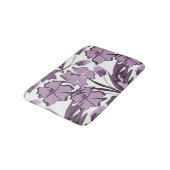 薄紫と紫の花。 バスマット (アングル)