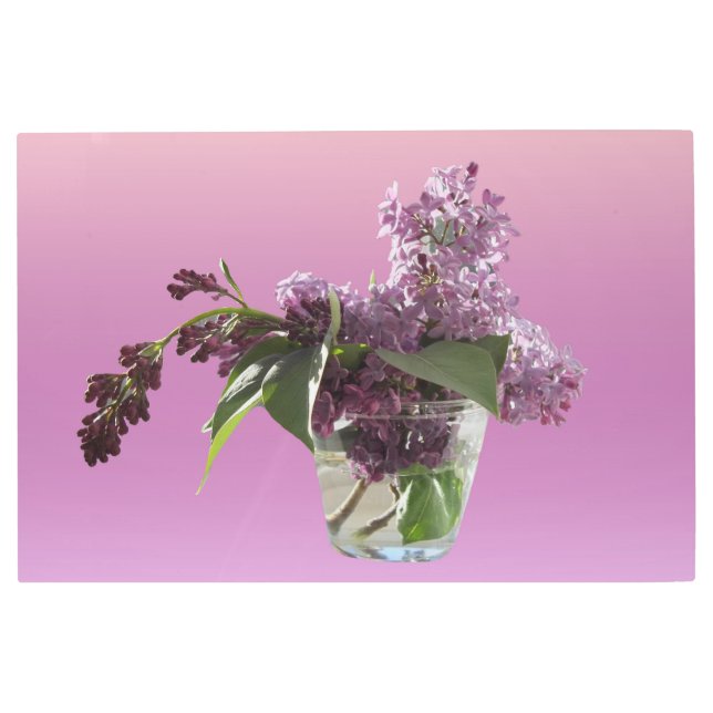 薄紫と自然光 メタルプリント (正面)