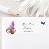 薄紫と蝶の住所 シール (インサイチュ)