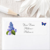 薄紫と蝶の住所 シール (インサイチュ)