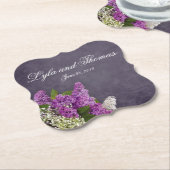 薄紫と谷のリリー ペーパーコースター (アングル)