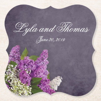 薄紫と谷のリリー ペーパーコースター