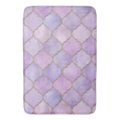 薄紫と金ゴールドモロッコ バスマット (正面縦)