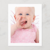 薄紫と銀のフローラバプテスマまたは《キリスト教》洗礼式や命名式 チラシ (裏面)