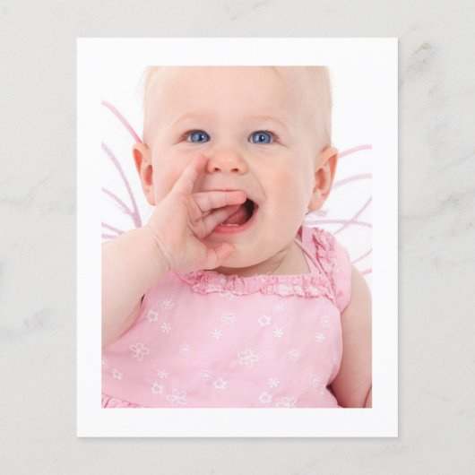 薄紫と銀のフローラバプテスマまたは《キリスト教》洗礼式や命名式 チラシ (裏面)