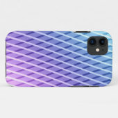 薄紫と青の抽象芸術パタストライプのーン Case-Mate iPhoneケース (裏面(横))