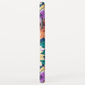 薄紫と黄色の花のコラージュ模様 Case-Mate iPhoneケース (裏面/右)