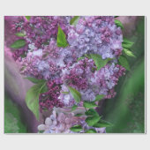 薄紫のつぼの芸術のギフト用包装紙のライラック ラッピングペーパー (フラット)