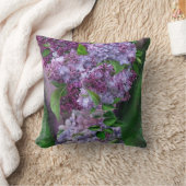 薄紫のつぼの芸術の装飾者の枕のライラック クッション (ブランケット)