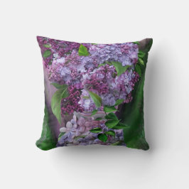 薄紫のつぼの芸術の装飾者の枕のライラック クッション